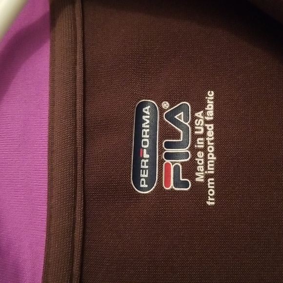 FILA Brown/Purple Activewear Jacket - Picture 3 of 3
